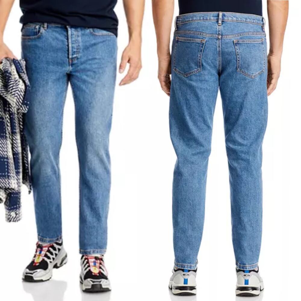 APC A Petite New Standard Men’s Slim Fit Jeans in Stonewash Size 33 x 33